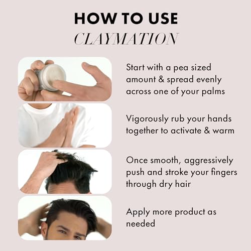 Hanz de Fuko Claymation Strong Hold Matte Finish Hair Clay - 2 oz