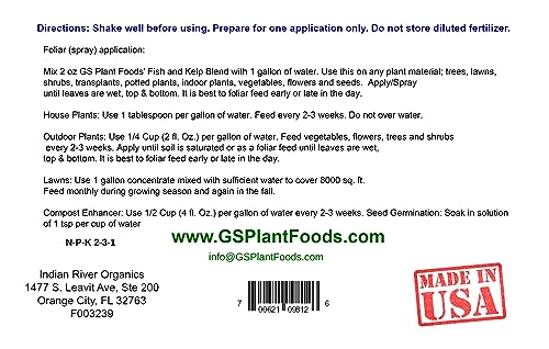 Organic Fish & Kelp Fertilizer for Gardeners (1 Gallon)